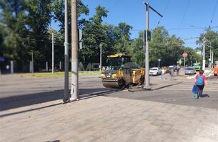 Новый асфальтоукладчик и каток XCMG введены в эксплуатацию - 4